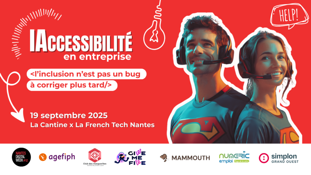 Visuel Nantes digital week - IAccessibilité en entreprise pour les métier de la RC