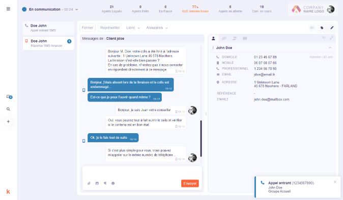 sms service client kiamo m target